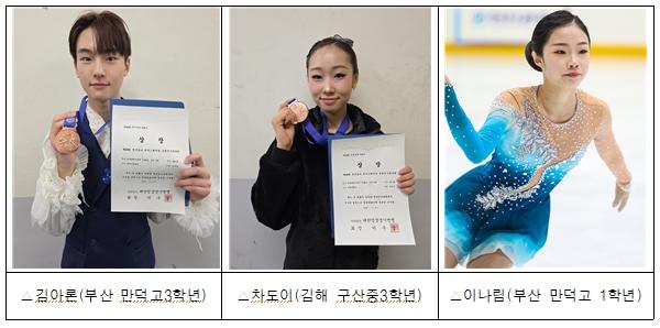 김해시『제68회 전국남녀 피겨스케이팅 종별선수권대회  메달 획득』