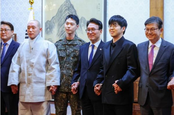 김민석 국무총리, 생명대사·천명수호처 만찬간담회