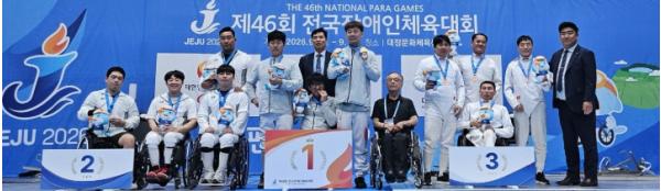 영광군 공양수 선수, 제46회 전국장애인체육대회 펜싱 동메달 획득